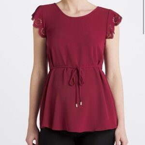 FULL MOON Cheryl Maternity Tie Front Blouse